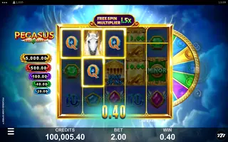Pegasus Cash Spree – Winning spin