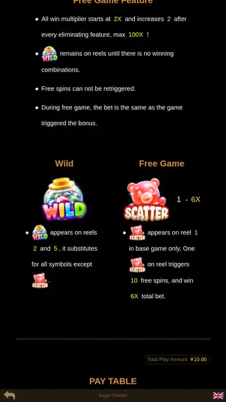 Sugar Combo – Game rules