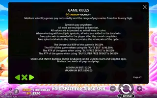 Sweet Bonanza 1000 – Game rules