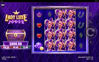 Lady Luxe Joker – Feature in play
