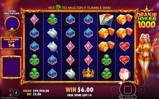 Oranje Joker 1000 – Winning spin