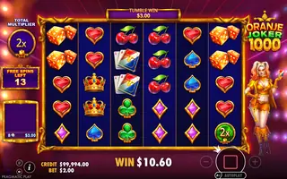 Oranje Joker 1000 – Winning spin