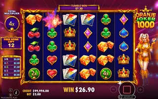 Oranje Joker 1000 – Winning spin