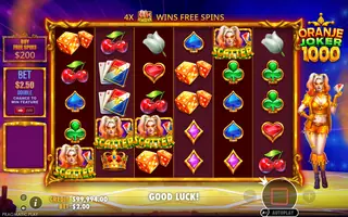 Oranje Joker 1000 – Feature in play