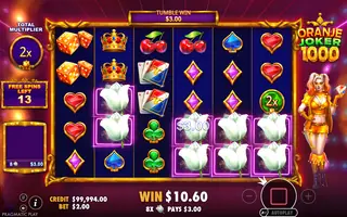 Oranje Joker 1000 – Feature in play