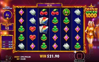 Oranje Joker 1000 – Feature in play