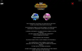 3 Blazing Volcanoes Power Combo – Game rules