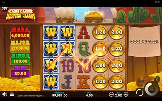 Cash Carts Western Wagons – Winning spin