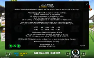 Odds On Winner – Game rules