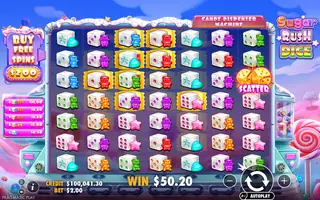 Sugar Rush Dice – Feature in play