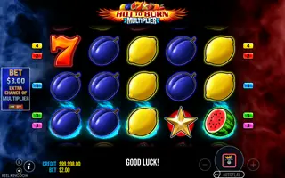 Hot to Burn Multiplier – Feature in play