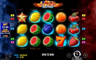 Hot to Burn Multiplier – Feature in play