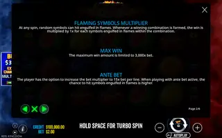 Hot to Burn Multiplier – Game rules
