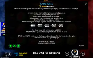 Hot to Burn Multiplier – Game rules