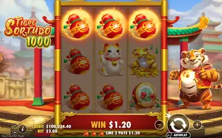 Tigre Sortudo 1000 – Winning spin