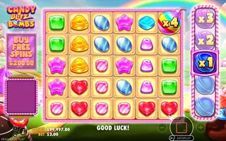 Candy Blitz Bombs – Feature in play