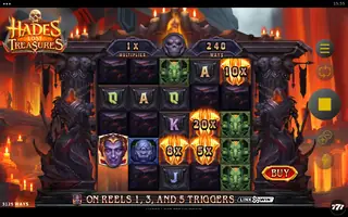 Hades Lost Treasures – Feature in play