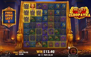 Heart of Cleopatra – Feature in play