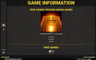 Eye Of Horus Rise Of Egypt – Game rules
