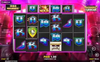 Megaways Of Rock – Winning spin
