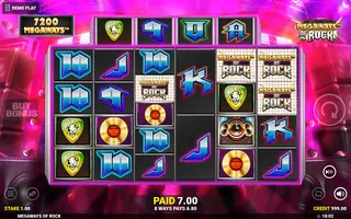 Megaways Of Rock – Winning spin