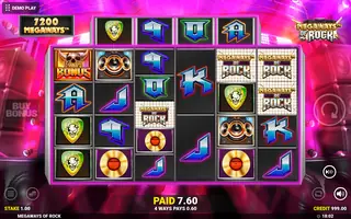 Megaways Of Rock – Winning spin