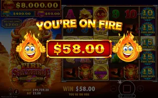 Fire Stampede – Winning spin