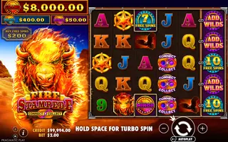 Fire Stampede – Feature in play