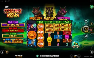 Cerberus Gold – Feature in play