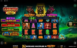 Cerberus Gold – Feature in play