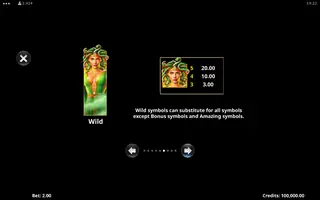 Amazing Link Medusa – Paytable