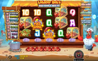 Lobster Bob’s Sea Food and Win It – Feature in play