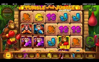 Tumble in the Jungle Wild Fight – Winning spin