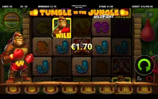 Tumble in the Jungle Wild Fight – Winning spin