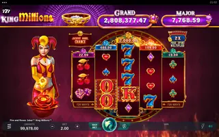 Fire and Roses Joker King Millions – Feature in play