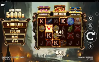 Dark Waters Power Combo – Feature in play