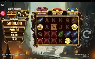 Dark Waters Power Combo – Feature in play