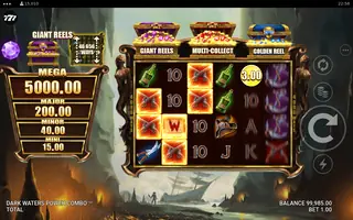 Dark Waters Power Combo – Feature in play