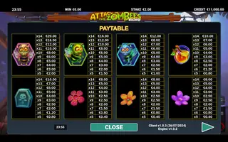 Attack of the Zombees WildEnergy – Paytable