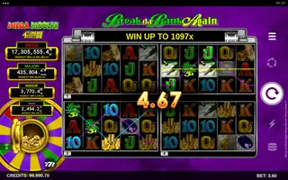 Break Da Bank Again Mega Moolah 4Tune Reels – Feature in play