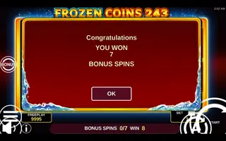 Frozen Coins 243 – Bonus round