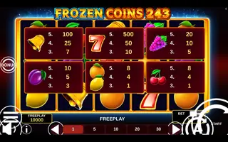 Frozen Coins 243 – Paytable