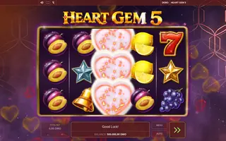 Heart Gem 5 – Feature in play