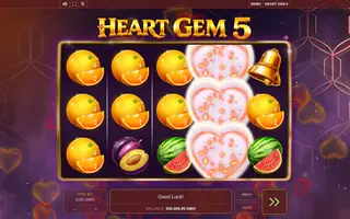 Heart Gem 5 – Feature in play