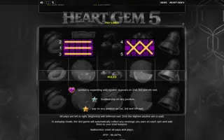 Heart Gem 5 – Game rules