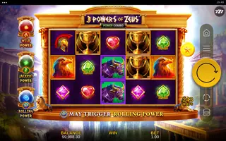 3 Powers of Zeus: POWER COMBO – Feature in play