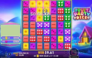 Fruit Party Dice – Feature in play