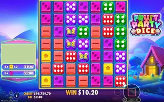 Fruit Party Dice – Feature in play