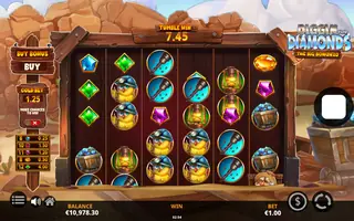 Diggin for Diamonds The Big Bonanza – Winning spin