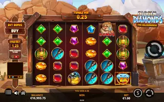 Diggin for Diamonds The Big Bonanza – Winning spin